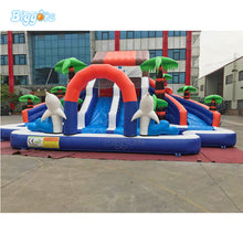 Load image into Gallery viewer, Rainforest Bounce House Inflatable Summer Water Pool Slide PVC Material with Blower