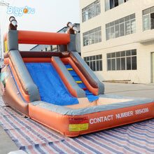 Load image into Gallery viewer, Splashing Inflatable Water Pool Slide Bounce House PVC Material for Outdoor with Blower