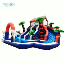 Load image into Gallery viewer, Rainforest Bounce House Inflatable Summer Water Pool Slide PVC Material with Blower