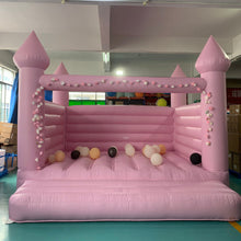 Load image into Gallery viewer, Pink Wedding Bounce House Inflatable Bouncy Castle with Blower