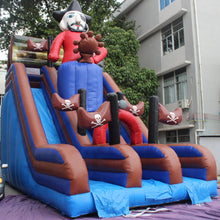 Load image into Gallery viewer, Pirate Inflatable Slide Bounce House PVC Material for Outdoor with Blower for Sale