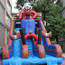 Load image into Gallery viewer, Pirate Inflatable Slide Bounce House PVC Material for Outdoor with Blower for Sale