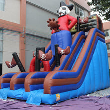 Load image into Gallery viewer, Pirate Inflatable Slide Bounce House PVC Material for Outdoor with Blower for Sale