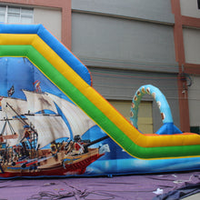 Load image into Gallery viewer, Pirate Ship Bounce House Inflatable Big Slide with Blower PVC Material for Commercial Use