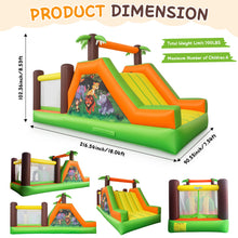 Load image into Gallery viewer, INFLATABLE BIGGORS Amusement devices, namely, bounce houses in the nature of an air inflated cushion in an air inflated structure-Large Bounce House for Kids Aged 3-8, 18’x7.5’x8.5’
