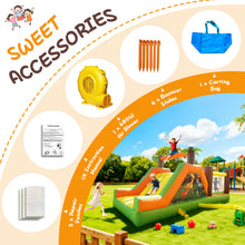 Load image into Gallery viewer, INFLATABLE BIGGORS Amusement devices, namely, bounce houses in the nature of an air inflated cushion in an air inflated structure-Large Bounce House for Kids Aged 3-8, 18’x7.5’x8.5’

