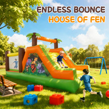 Load image into Gallery viewer, INFLATABLE BIGGORS Amusement devices, namely, bounce houses in the nature of an air inflated cushion in an air inflated structure-Large Bounce House for Kids Aged 3-8, 18’x7.5’x8.5’
