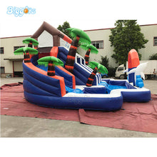 Load image into Gallery viewer, Rainforest Bounce House Inflatable Summer Water Pool Slide PVC Material with Blower
